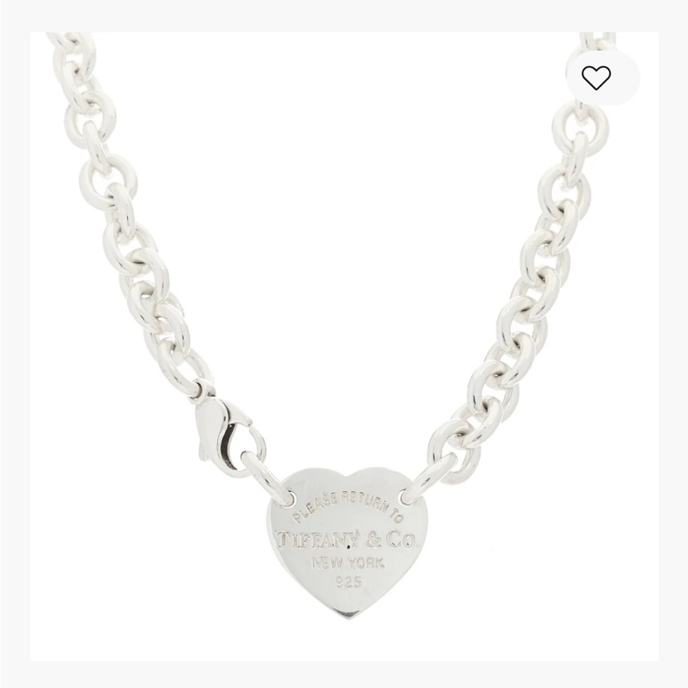 Sterling Silver Return to Tiffany Heart Tag Choker Necklace